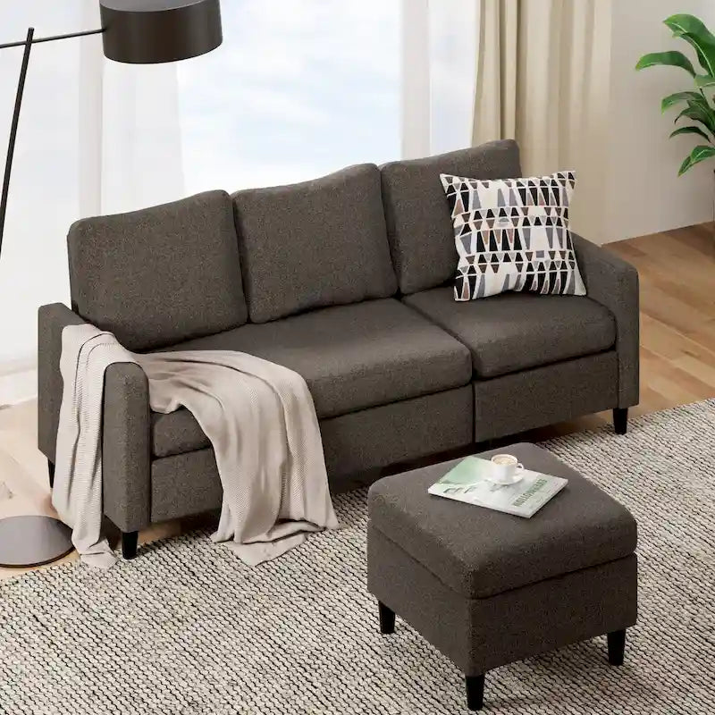 Priage by ZINUS Convertible Sectional Sofa with Reversible Chaise