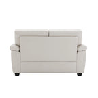 Morden Fort Upholstered Living Room Set, 2 Pieces - Faux Leather chair, Loveseat