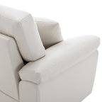 Morden Fort Upholstered Living Room Set, 2 Pieces - Faux Leather chair, Loveseat