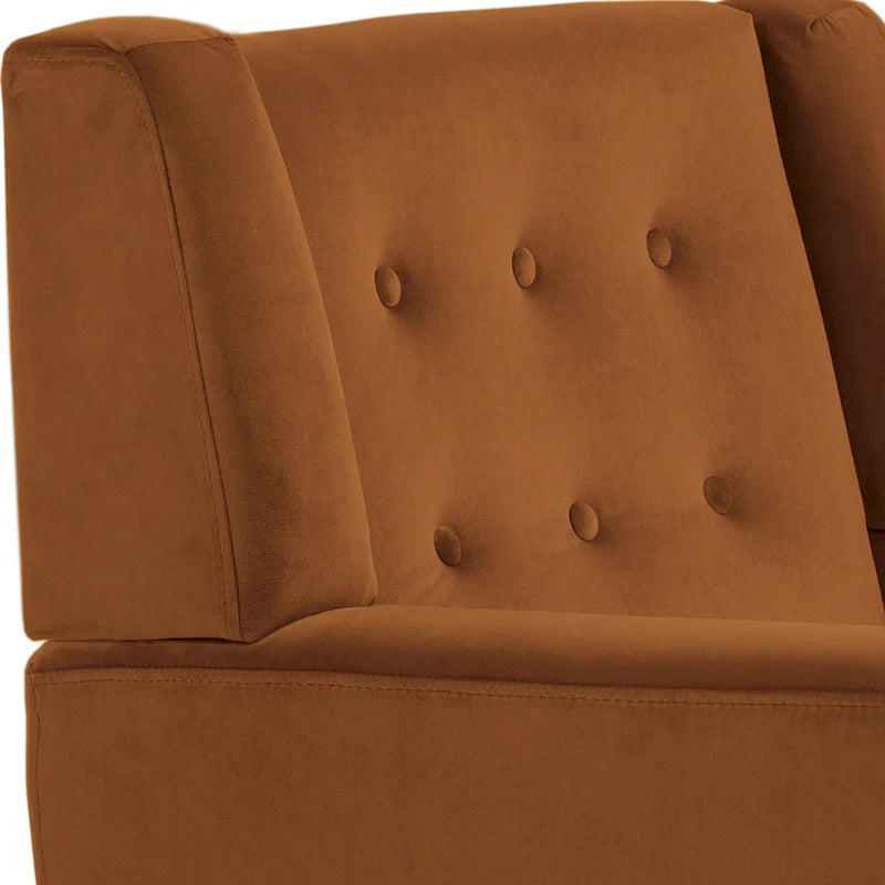 Set of 2 Velvet Living Room Accent Chair Upholstered Armchair