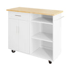 Futzca Kitchen Island Cart with Storage Cabinet and Drawers - N/A