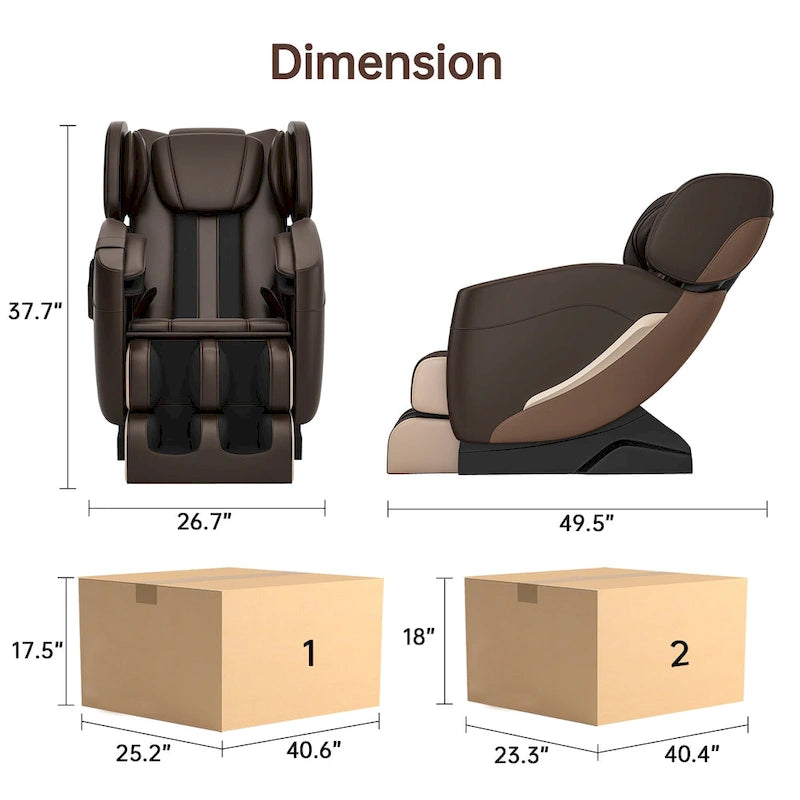 Ukuowu Favor-SS01 heated Full Body Massage Chair with zero gravity mode and Bluetooth music player