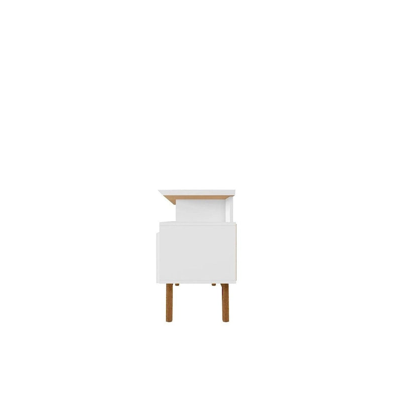 Yonkers Mid Century Modern Wood . Media Console Cabinet