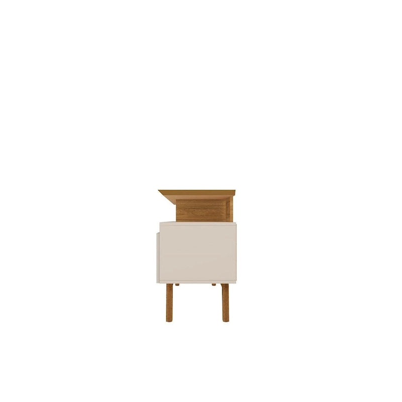 Yonkers Mid Century Modern Wood . Media Console Cabinet