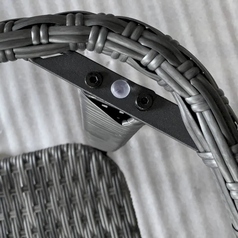 Outsunny Rattan Coffee Table with Storage Shelf, Wicker Side Table with Glass Top, Outdoor End Table for Garden, Porch, Backyard