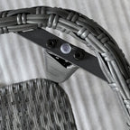 Outsunny Rattan Coffee Table with Storage Shelf, Wicker Side Table with Glass Top, Outdoor End Table for Garden, Porch, Backyard