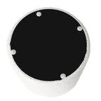 Adeco Footrest Ottoman 13 inches Fabric Stool for Living Room Bedroom