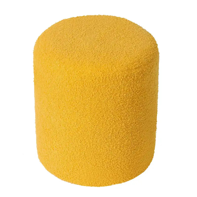 Adeco Footrest Ottoman 13 inches Fabric Stool for Living Room Bedroom