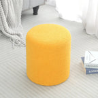 Adeco Footrest Ottoman 13 inches Fabric Stool for Living Room Bedroom