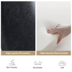 Patrick Mid-century Vegan Leather Solid Wood Recliner Set of 2 by HULALA HOME