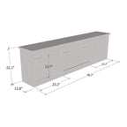 Granero BL-EF Electric Fireplace 79 TV Stand