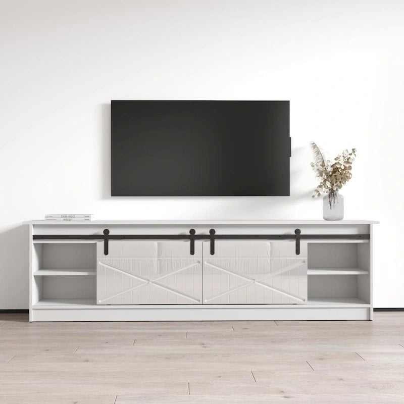 Granero BL-EF Electric Fireplace 79 TV Stand