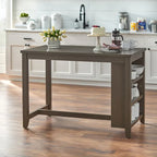 Lifestorey Tobias Storage Counter Height Storage Table