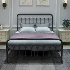 FULL Metal Platform Bed Frame with Headboard