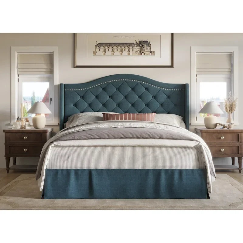 Eleanor Tufted Upholstered Platform Bed