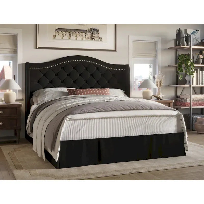 Eleanor Tufted Upholstered Platform Bed