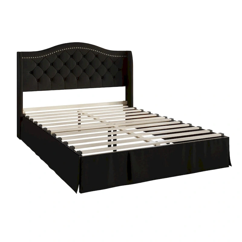 Eleanor Tufted Upholstered Platform Bed