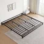 Durable Heavy Duty Metal Bed Frame with Steel Slat, King Size