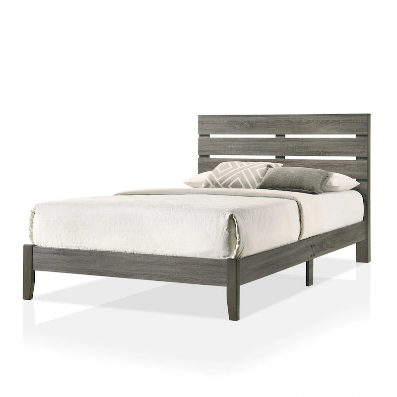Furniture of America Lucia Rustic Grey Wood Platform Bed