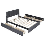 Queen Size Upholstered Platform Bed