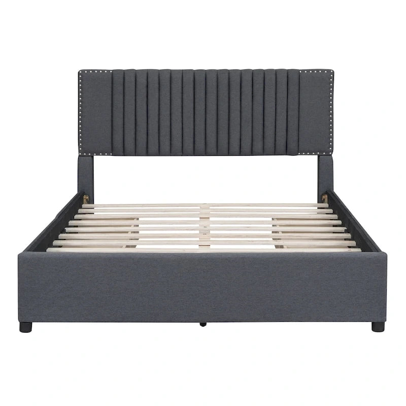 Queen Size Upholstered Platform Bed