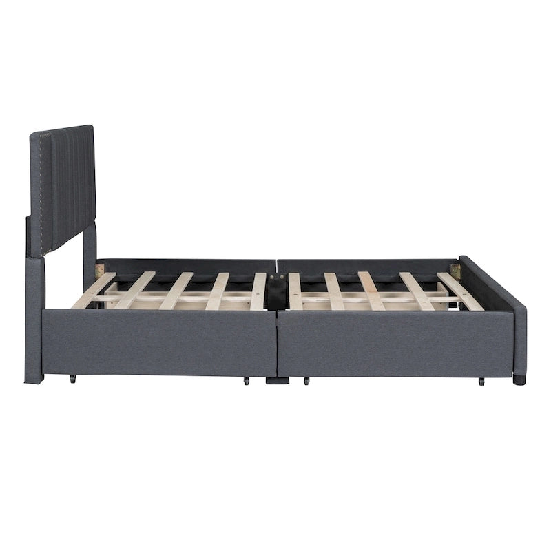 Queen Size Upholstered Platform Bed