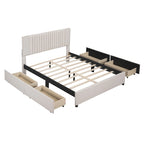 Queen Size Upholstered Platform Bed