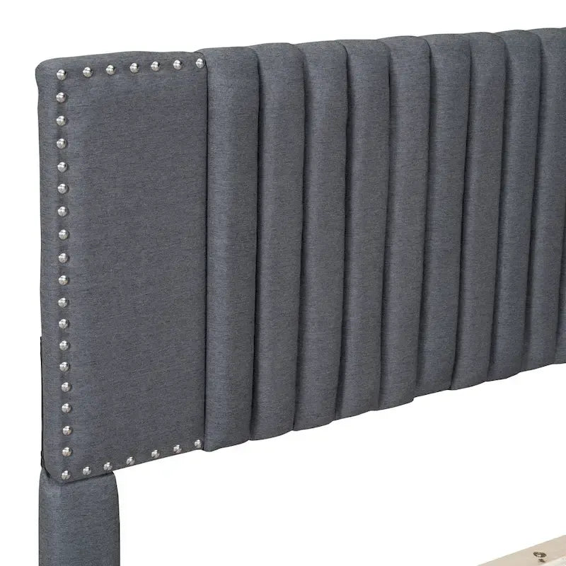 Queen Size Upholstered Platform Bed