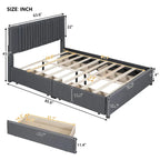Queen Size Upholstered Platform Bed