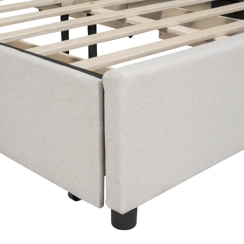 Queen Size Upholstered Platform Bed