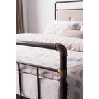 Corvus Somme Antique Dark Bronze Iron Metal Bed