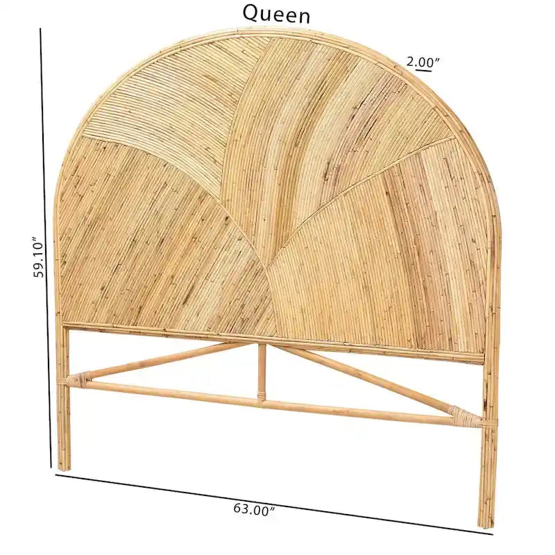 Seana Bohemian Rattan Standalone Headboard