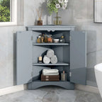 Triangle Bathroom Storage Cabinet with Adjustable Shelves