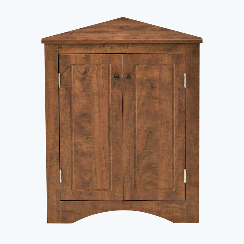 Triangle Bathroom Storage Cabinet with Adjustable Shelves