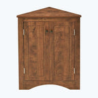 Triangle Bathroom Storage Cabinet with Adjustable Shelves