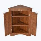 Triangle Bathroom Storage Cabinet with Adjustable Shelves