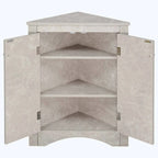 Triangle Bathroom Storage Cabinet with Adjustable Shelves