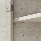 Triangle Bathroom Storage Cabinet with Adjustable Shelves