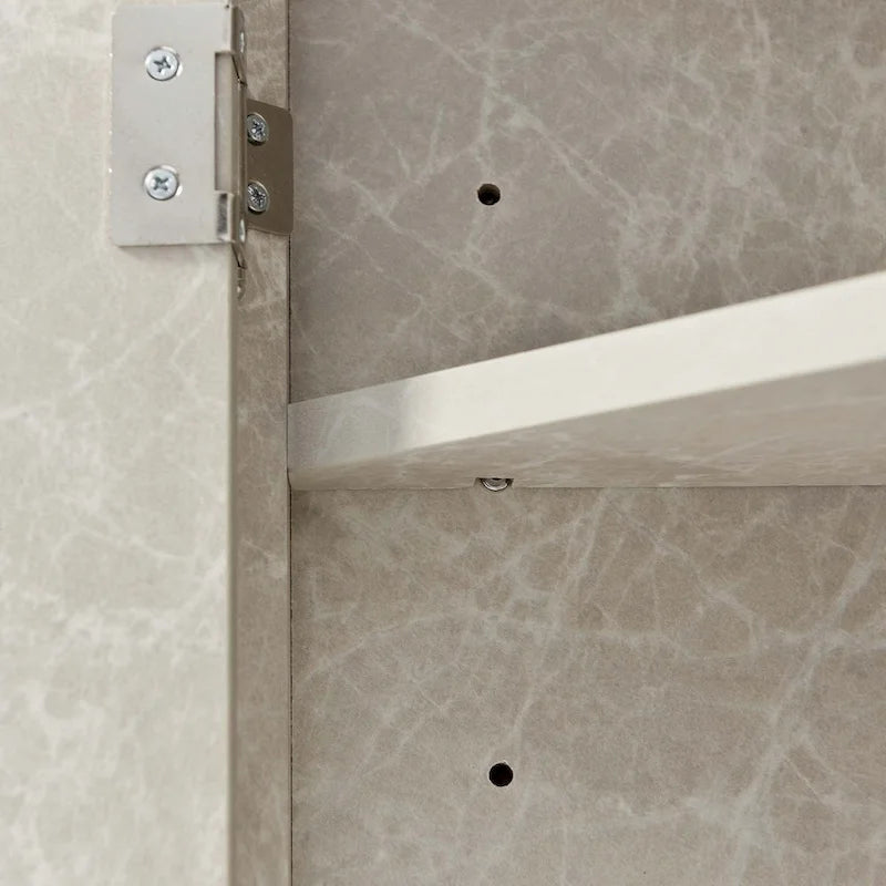 Triangle Bathroom Storage Cabinet with Adjustable Shelves