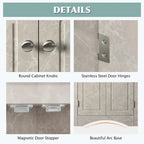 Triangle Bathroom Storage Cabinet with Adjustable Shelves