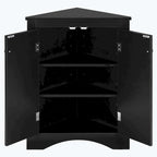 Triangle Bathroom Storage Cabinet with Adjustable Shelves