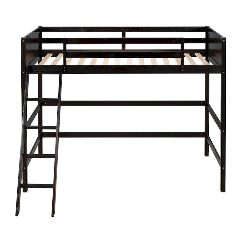 Merax Solid Wood Twin Size Loft Bed with Ladder