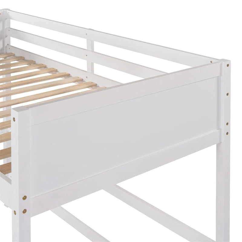 Merax Solid Wood Twin Size Loft Bed with Ladder