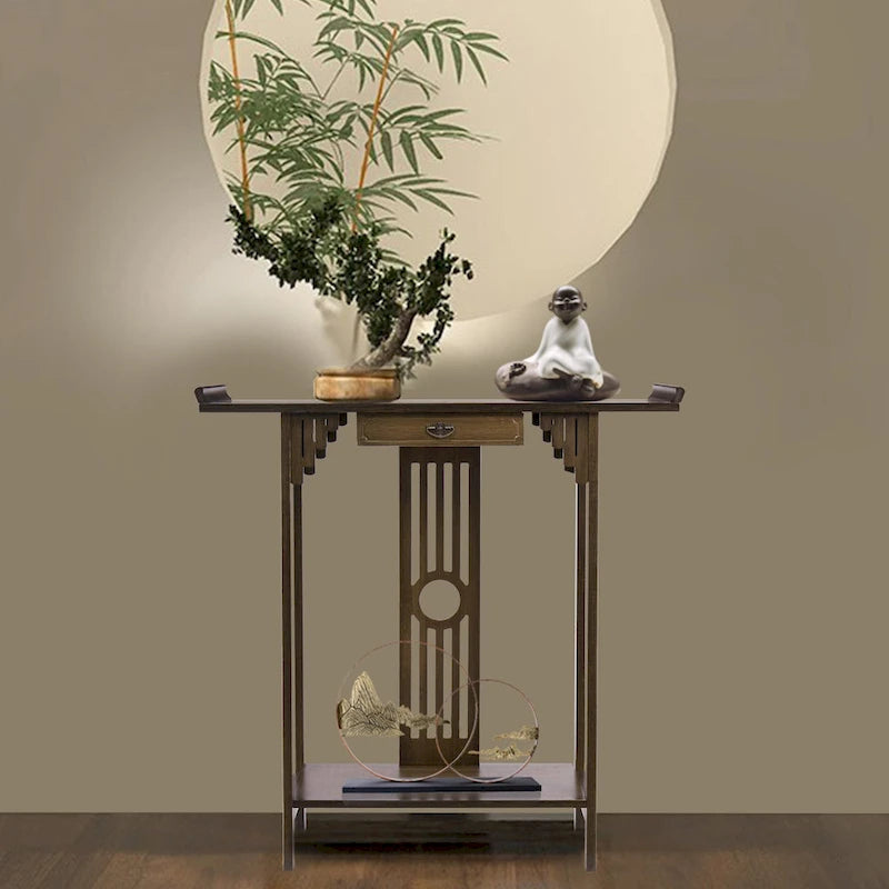 Console Table Sofa Side Accent Table Entryway Vintage