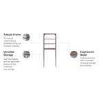 Barnside Gray Over The Commode Stand With Adjustable Shelves By Homestyles - N/A