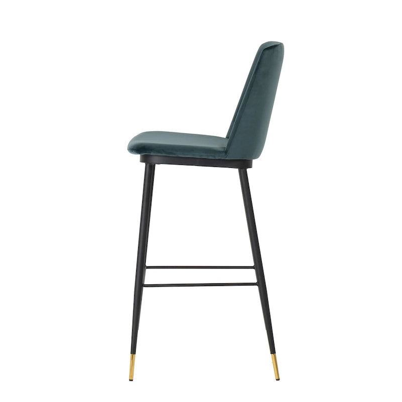 Evora Velvet Counter Stool (Set of 2)