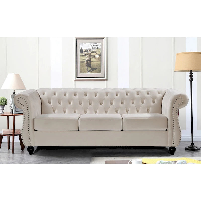 Antoinette Chesterfield 2-Piece Set- Sofa & Loveseat