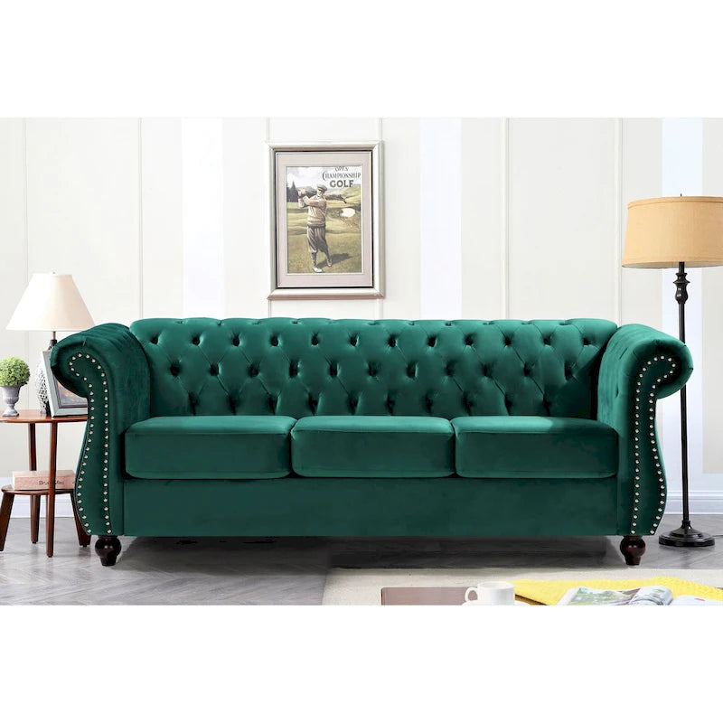 Antoinette Chesterfield 2-Piece Set- Sofa & Loveseat