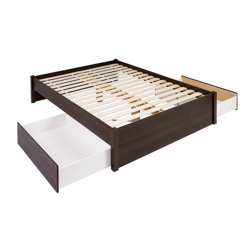 Prepac Queen Select 4-post Platform Bed with Optional Drawers