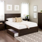 Prepac Queen Select 4-post Platform Bed with Optional Drawers